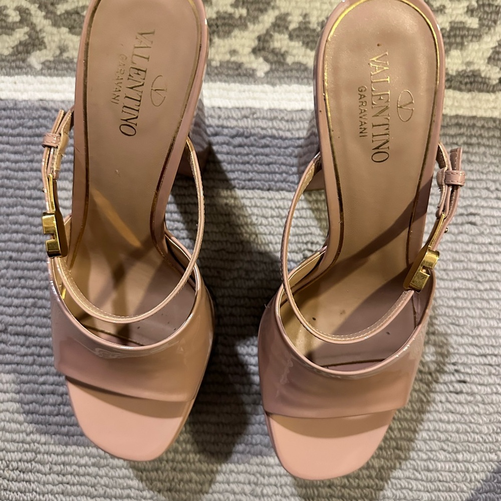 Valentino Blush Pink Heeled Sandals